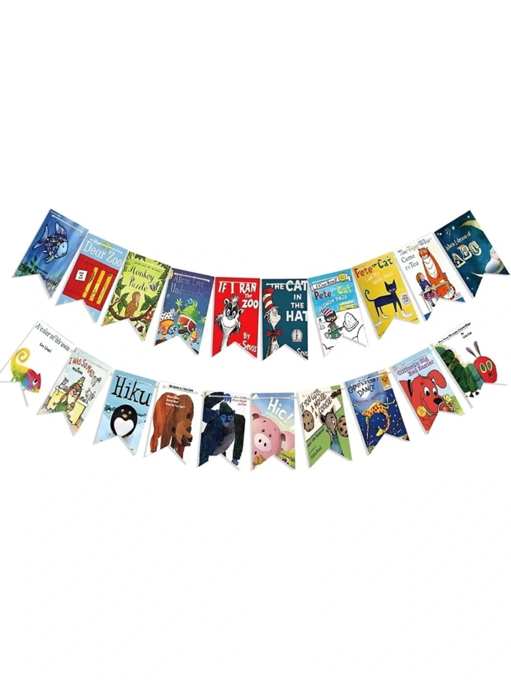 Classic Children's Book Banner - Multicolor Classroom Decor School Books Party